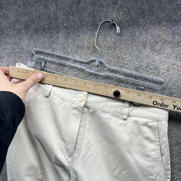 LL Bean Pants Womens 6 Khaki Favorite Fit Chino Straight Leg Cotton Casual - Picture 7 of 11